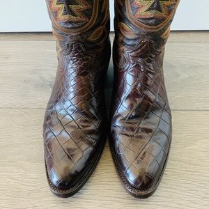 American Alligator Vintage Cowboy Boots